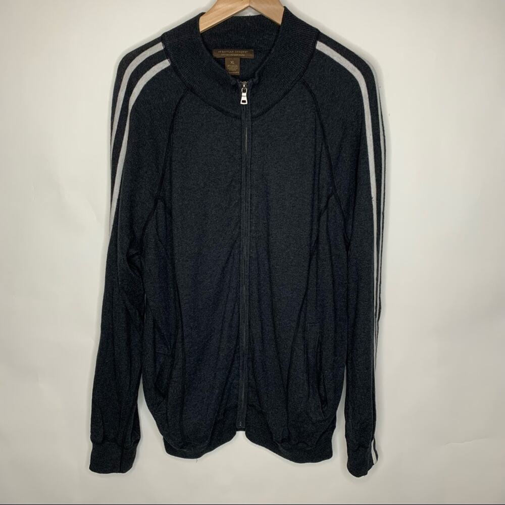Sebastian Cooper Grey Zip Sweater Sz XL